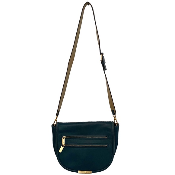 Marc By Marc Jacobs MBMJ ☾ Large Luna ☾ Messenger Crossbody Bag ☾ Blue Leather - Picture 2 of 16